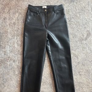 Wilfred Size 4 Black Vegan Leather Pant (Aritzia)